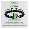 BOCHOI Jungen Fußball Dinosaurier Armband, Jungen Fußball Dinosaurier Geschenk für