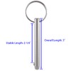 4 Pack Quick Release Pins, Diameter 5/16"(8mm), Usable Length: 2-1/4"(57mm),