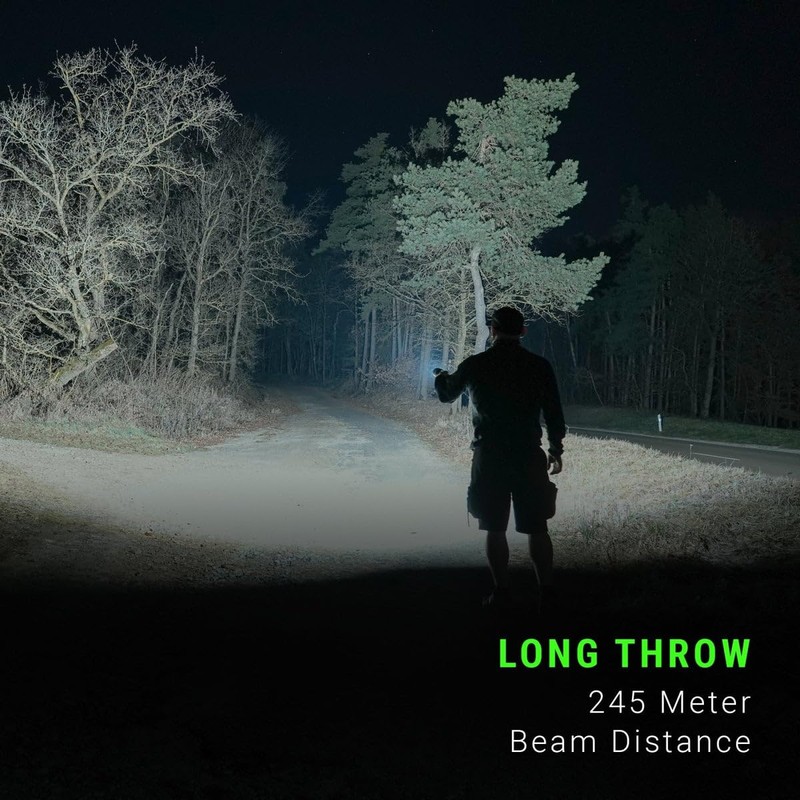 LitezAll 27878 Kodiak Kong 18,000 Lumen Rechargeable Tactical Flashlight