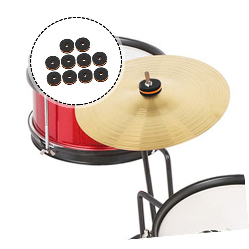 FUNOMOCYA Drum Set Pad 10 Pcs Cymbal Felt Pads Durable