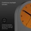 Braun classic analogue alarm clock with snooze and continuous backlight,