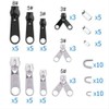 Zipper Repair Kit Zipper Replacement 85 Pieces with Zipper Install