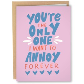 Sleazy Greetings Funny Valentine's Day | Annoy You Forever | Cute Card For Significant Other