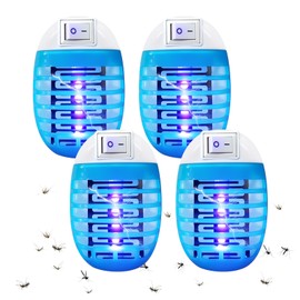 Horuili® 4 Stück Mückenlampe - Insektenvernichter Elektrischer mit UV-Lampen, effektive Stechmückenfallen & Mückenschutz Steckdose für Motten, Fliegen & Mücken, für Schlafzimmer und Küche