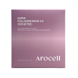Arocell Super Collagen Mask 2.0 ECM ACTIVE 12 sheets, 1 piece / 아로셀 슈퍼콜라겐 마스크2.0 ECM ACTIVE 12매, 1개