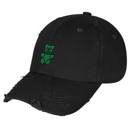 JPAK Gummy Bear Vintage Dad Hat Frayed Embroidered Cap Cute Black
