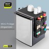 Smart Design Mini Fridge Organizer with 12 Pockets - Durable
