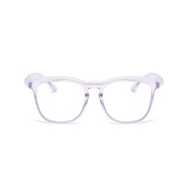 Long Keeper TR90 blue light Blocking glasses women men Computer Glasses Light weight Clear Frame Glasses Eye Protection (Purple Transparent Clear)
