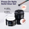 Solid Nail Glue Gel for Press On Nails Fake Nails
