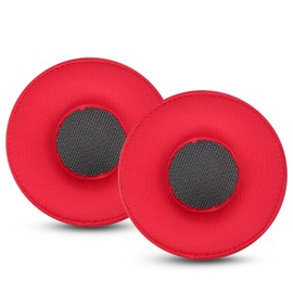 Joghaw Replacement Ear Pads for Headphones - Compatible for Sony WH-H800 | Premium Thickened Ice Silk Cloth Cushions with Soft Memory Foam for Comfort - Red