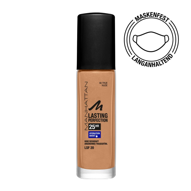 Manhattan Lasting Perfection 25 Hour Makeup True Nude 66 Moisturising
