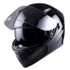 1Storm Motorcycle Full Face Dual Visor Helmet Bundle with Freedconn