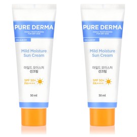 On the Body Pure Derma Mild Moisture Sun Cream SPF50+ PA++++, 50ml, 2 pieces / 온더바디 퓨어더마 마일드 모이스처 선크림 SPF50+ PA++++, 50ml, 2개