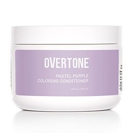 oVertone Haircare Color Depositing Conditioner - 8 oz Semi Permanent Hair Color with Shea Butter & Coconut Oil - Temporary Hair Color Dye - Vegan, Cruelty-Free - Pastel Purple
