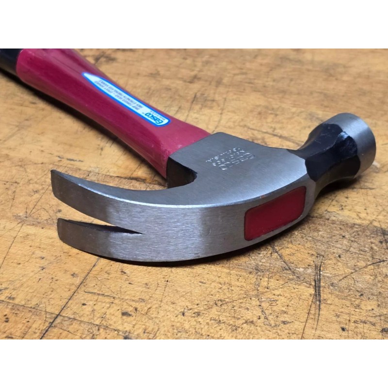Vintage Easco 16oz Curved Claw Hammer Fiberglass Comfort Handle No