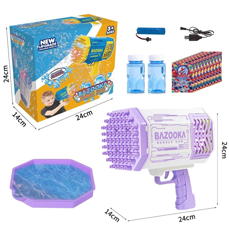 Bubble Gun, Bazooka Bubble Machine Gun, Bubble Blaster Gun with