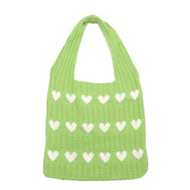 CHANXIUZAI Women's Crochet Mesh Beach Bag, Foldable Lightweight, Bohemian Style,(Green)