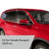Voron Glass in-Channel Extra Durable Rain Guards for Honda Passport