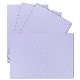 25 x Single Cards DIN A7 10.5 x 7.3 cm 240 g/m² Purple – Blank Mini Cards Ideal for DIY Gift Tags, Name Cards and Business Cards