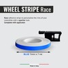 Quattroerre 10288 Wheel, Blue Race Stripes, 7 mm x 7
