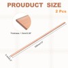 sourcing map 2 Pcs Copper Flat Bar, 1/16" x 3/16"