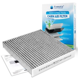 Femota Certified MERV 13 Cabin Air Filter with Activated Carbon, CF10285(CP285) for Camry, RAV4, Highlander, Corolla, 4Runner, Prius, Sienna, Lexus, Subaru.