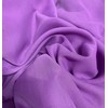 Plain 100% Polyester Chiffon Sheer Soft Fabric (Lilac, 2 Meter)