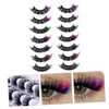 Baluue 2sets Lash Clusters Fake Eyelashes Set for Cosplay Festival