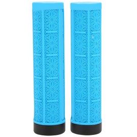 1Pair Mountain Bike Silicone Handlebar Grip Cover Unilateral Locked Non-slip Bicycle Accessory(blue )