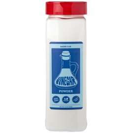 Bakers Club 13oz White Distilled Vinegar Powder - Tangy & Sweet Seasoning Blend for Fries, Wings, Popcorn, Meats - Non-GMO, Gluten-Free, Nut-Free - Superior Taste and Salt Free
