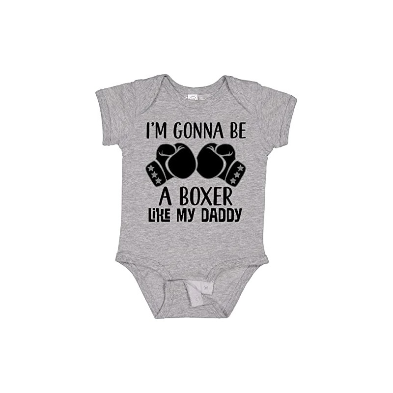 inktastic Boxer Like Daddy Boxing Baby Bodysuit 6 Months 0060