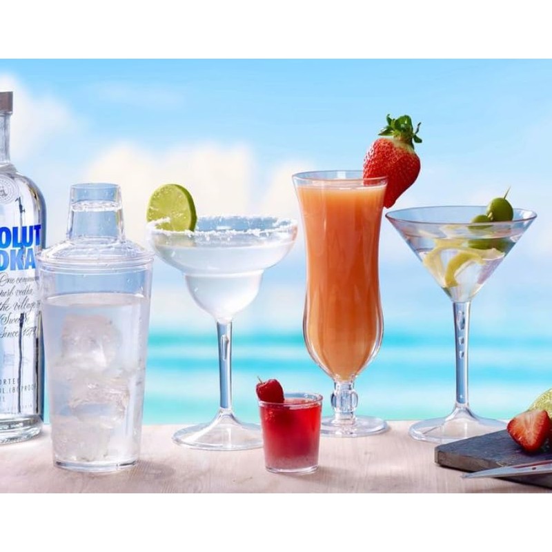 AIOS 3 Piece Unbreakable Polycarbonate Cobler Cocktail Shaker