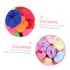 Baluue 200pcs Elastic Hair Ties Girls Hair Ties Soft Seamless