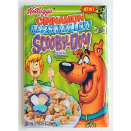 Blue Crab Magnets Cinnamon Marshmallow Scooby Doo FRIDGE MAGNET cereal box - 2 x 3 inches
