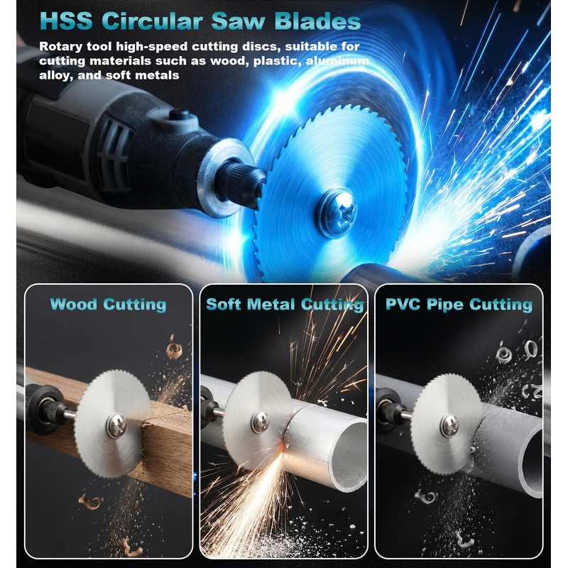 Cutting Wheel Set, 44Pcs Pro Cutting Wheels Kit for Dremel