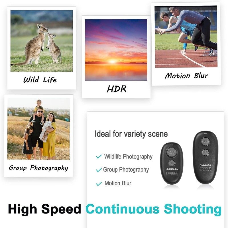 Hanpusen Remote Shutter Release for Canon, Camera Remote Control for