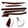 COHEALI 5PCS Wooden Clay Sculpture Tool Set Double Ended Pottery
