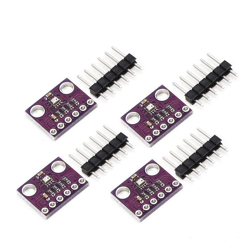 4 Pieces Temperature Sensor Board, GY-BMP280-3.3 Humidity Sensor 300-1100 HPa