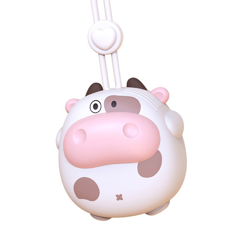 Cartoon Animal Hanging Neck Fan with Lanyard Battery Powered Bladeless