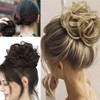 Messy Bun Hair Piece 1 Pcs Synthetic Curly Tousled Smooth