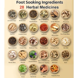 30 Bags Herbal Foot Soak,Foot Bath Herb,Foot Spa Bath Soak Foot Detox Soak to Remove Toxins,Relieve Fatigue & Dispel Cold and Remove Dampness 艾草排湿排寒泡脚包 900g(30 bags*30g) (Green B, 30.5x40.5CM)