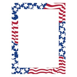 Great Papers! Stars & Stripes Letterhead, 80 Count, 8.5"x11" (2014300)