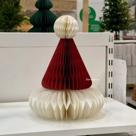 White Ikea VINTERFINT Christmas Decoration, Santa Claus hat red/white, 11 ¾" NEW