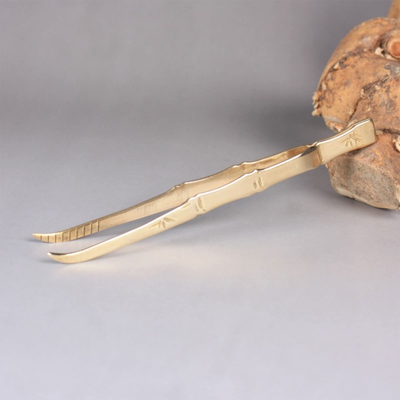 vsilay Incense Tweezer Copper Bamboo Section Backflow Cone Backflow Cone