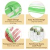 uxcell Clear Toiletry Bag, 12 Pcs PVC Transparent Makeup Bag