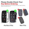 MARCHFA Leather Key Case Key Case Compatible with Evoque Discovery