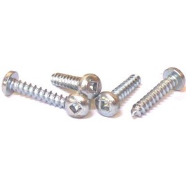 #8 x 2 1/2" Type A Sheet Metal Screws/Square/Pan Head/Steel/Zinc / 1,250 Pc. Carton