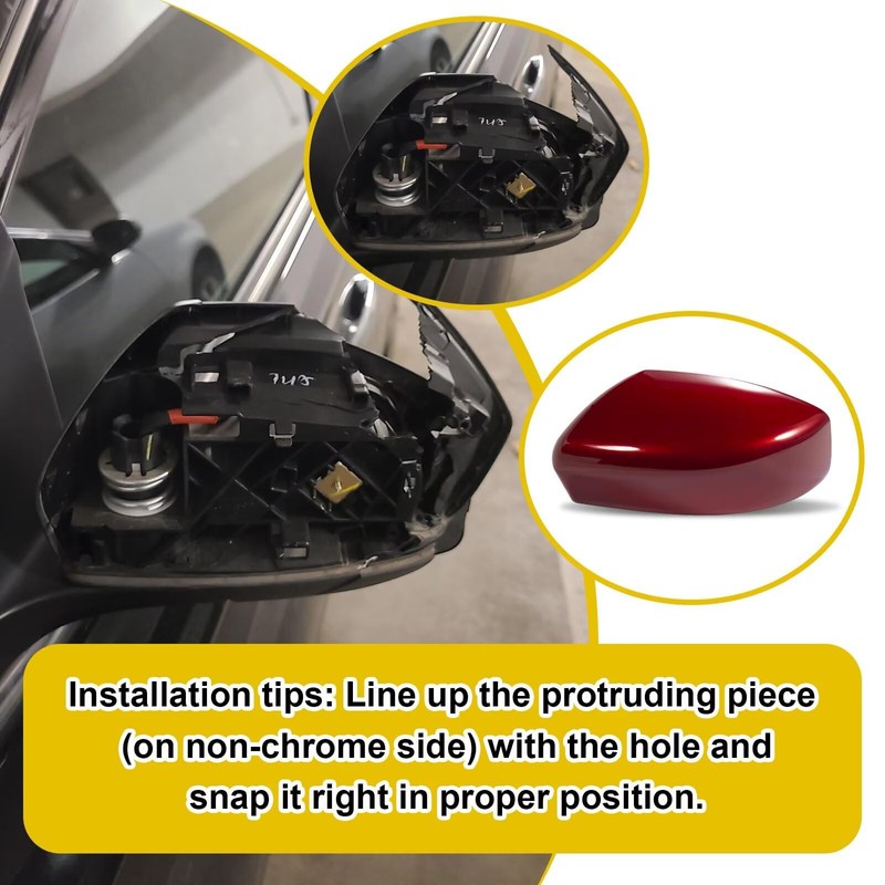 Goholy Car Door Side Rearview Mirror Cover Compatible With Nissan