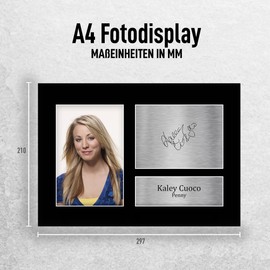 HWC Trading A4 Kaley Cuoco Big Bang Theory Penny Gifts Printed Signed Autograph Picture For TV Show Fans