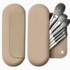 LuBanOne - Soporte para brochas de maquillaje, cierre magnético, organizador
